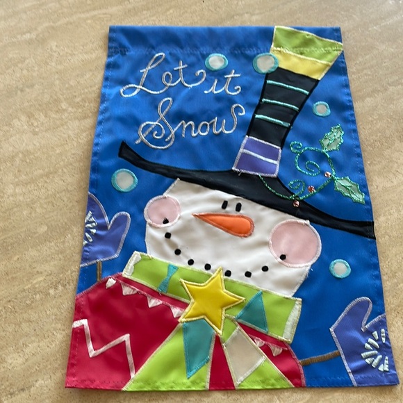 Briarwood Lane Snowman Flag Winter Wonderland Holiday Christmas - Picture 1 of 6